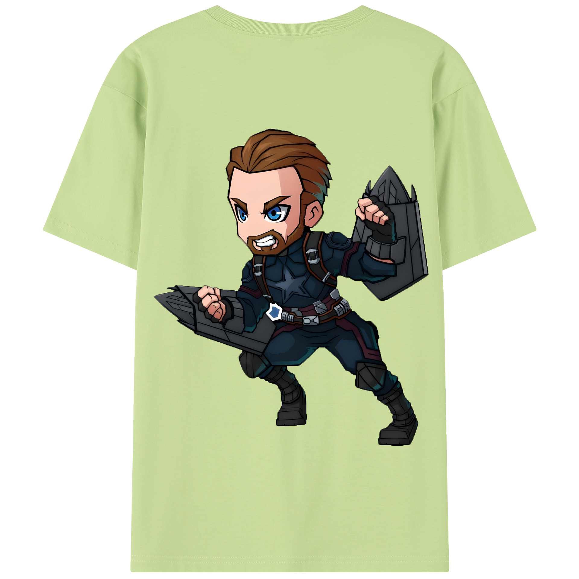 （画像用） アベンジャーズ The Avengers 綿100％半袖Tシャツ（背面プリント）